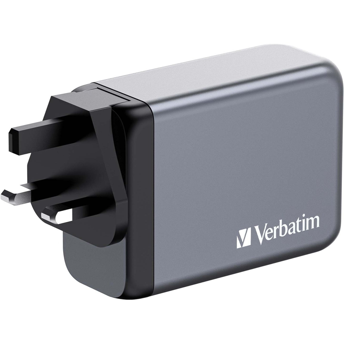 Verbatim GaN-Ladegerät 240W, 1x USB-A , 3x USB-C (grau, PD 3.0, QC 3.0)