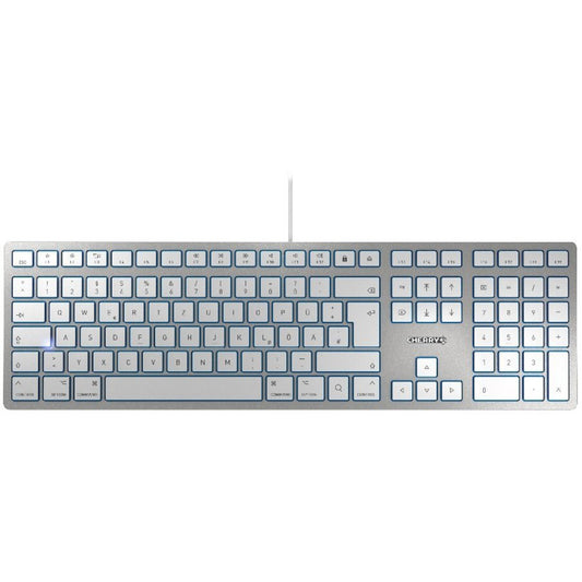 Cherry KC 6000C FOR MAC (silber/weiss, DE-Layout, Cherry SX-Scherentechnologie)