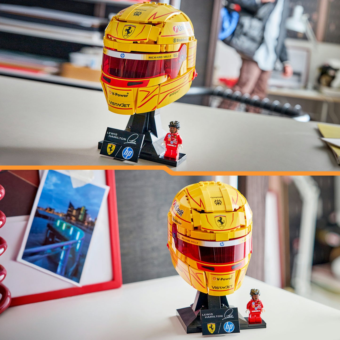 43022 Editions Scuderia Ferrari HP Lewis Hamilton Helm, Konstruktionsspielzeug
