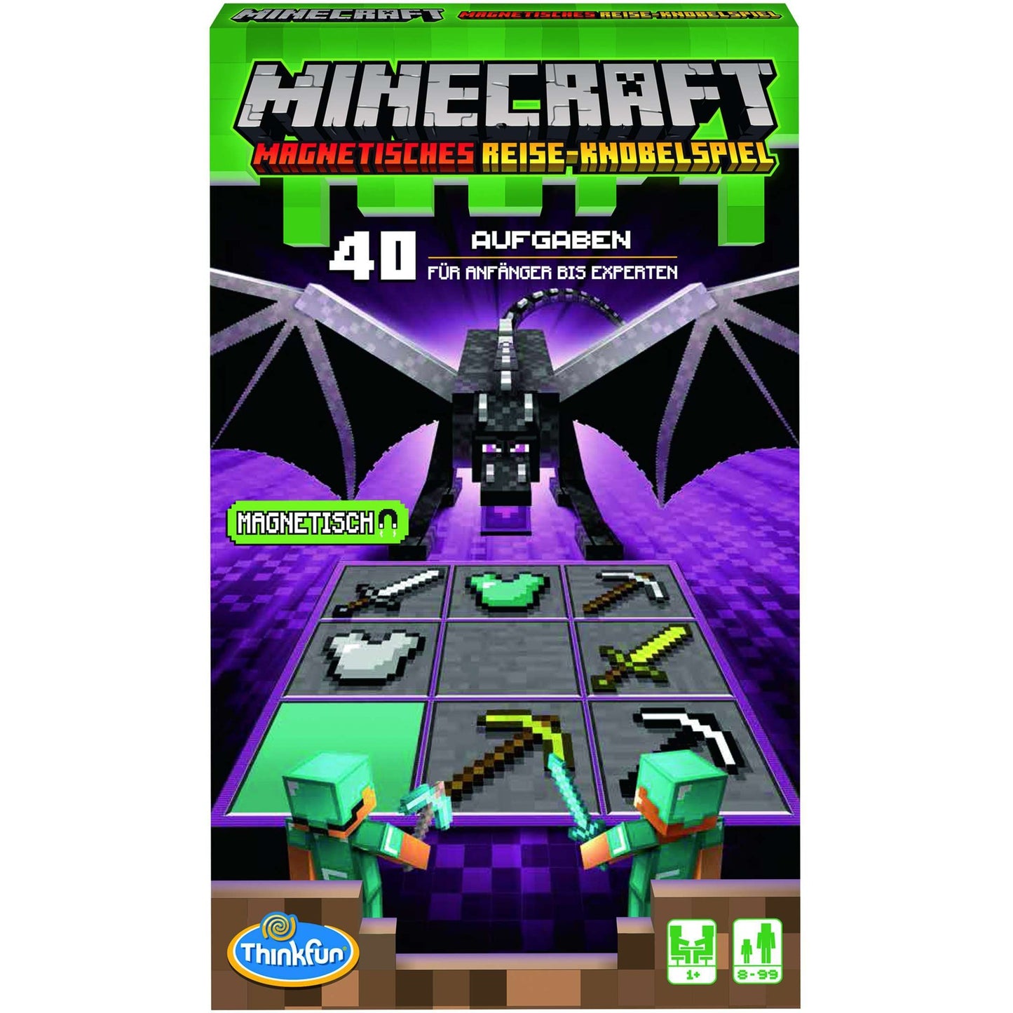 THINK FUN Minecraft - Das magnetische Reisespiel, Geschicklichkeitsspiel