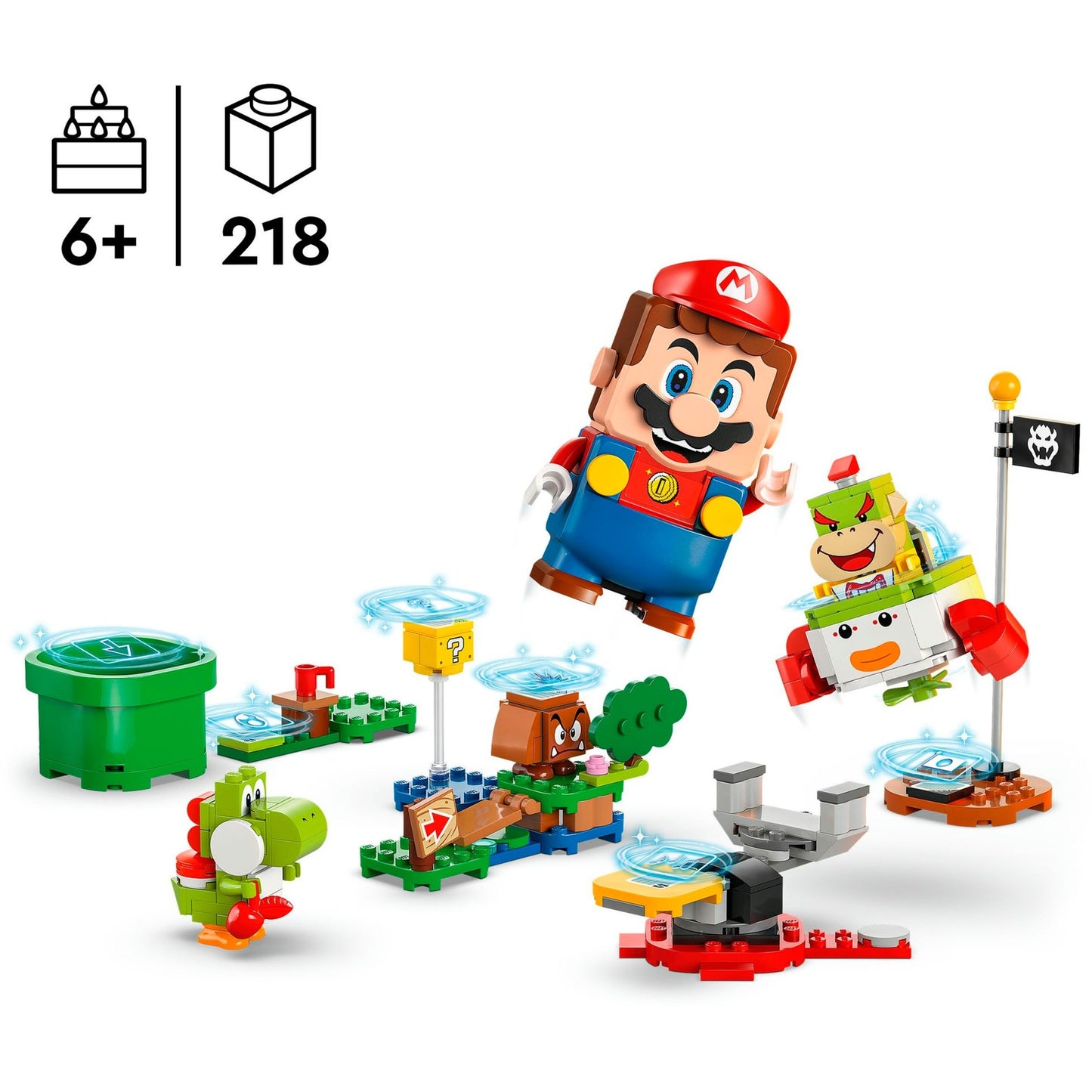 LEGO 71439 Super Mario Abenteuer mit dem interaktiven LEGO Mario, Konstruktionsspielzeug