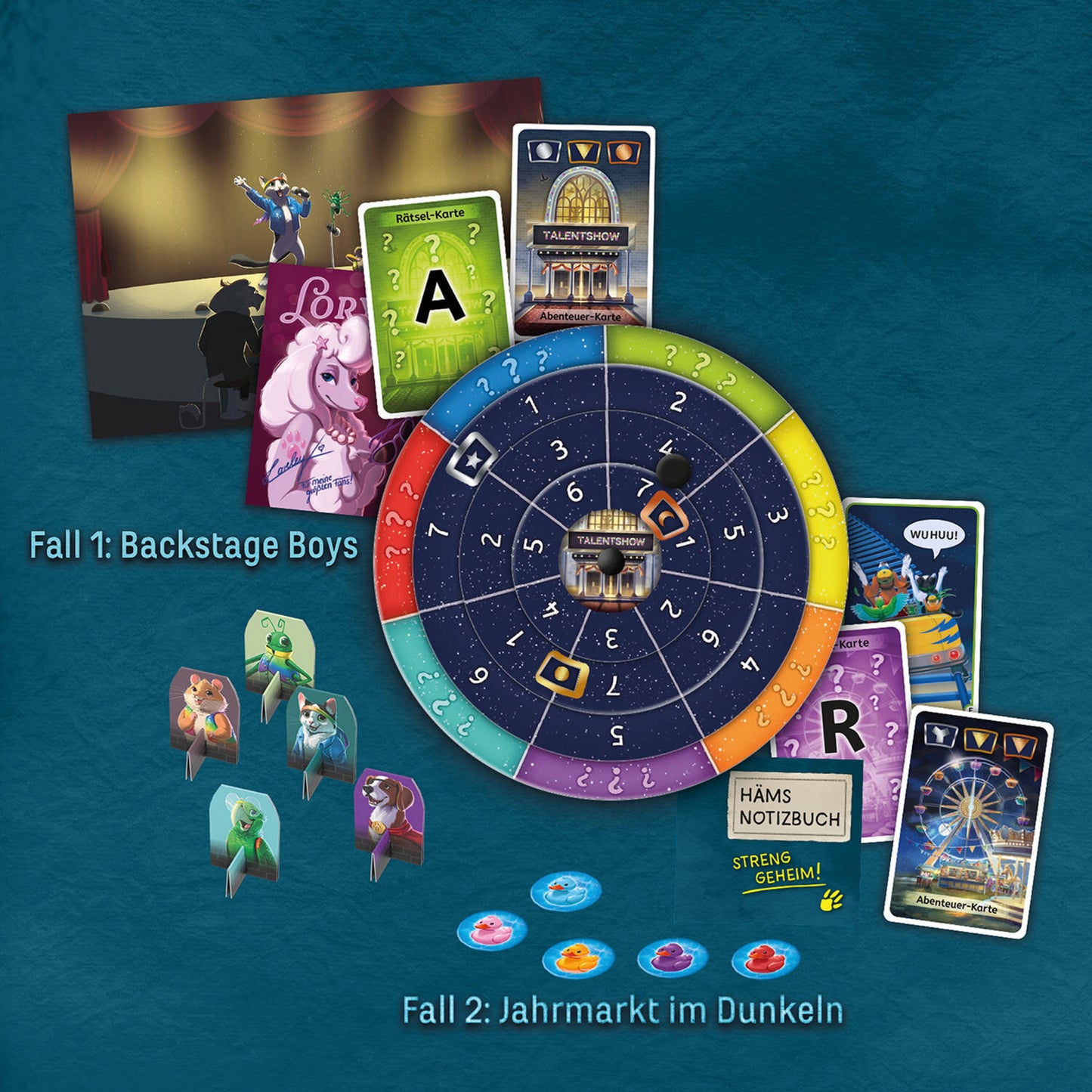 EXIT Das Spiel Family 2: Backstage Boys/Jahrmarkt im Dunkeln, Rätselspiel