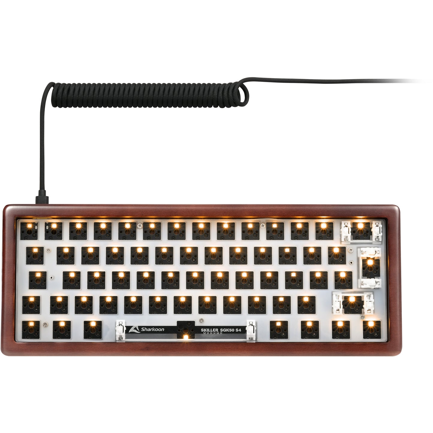 SKILLER SGK50 S4 Gen2 Wood Barebone, Gaming-Tastatur