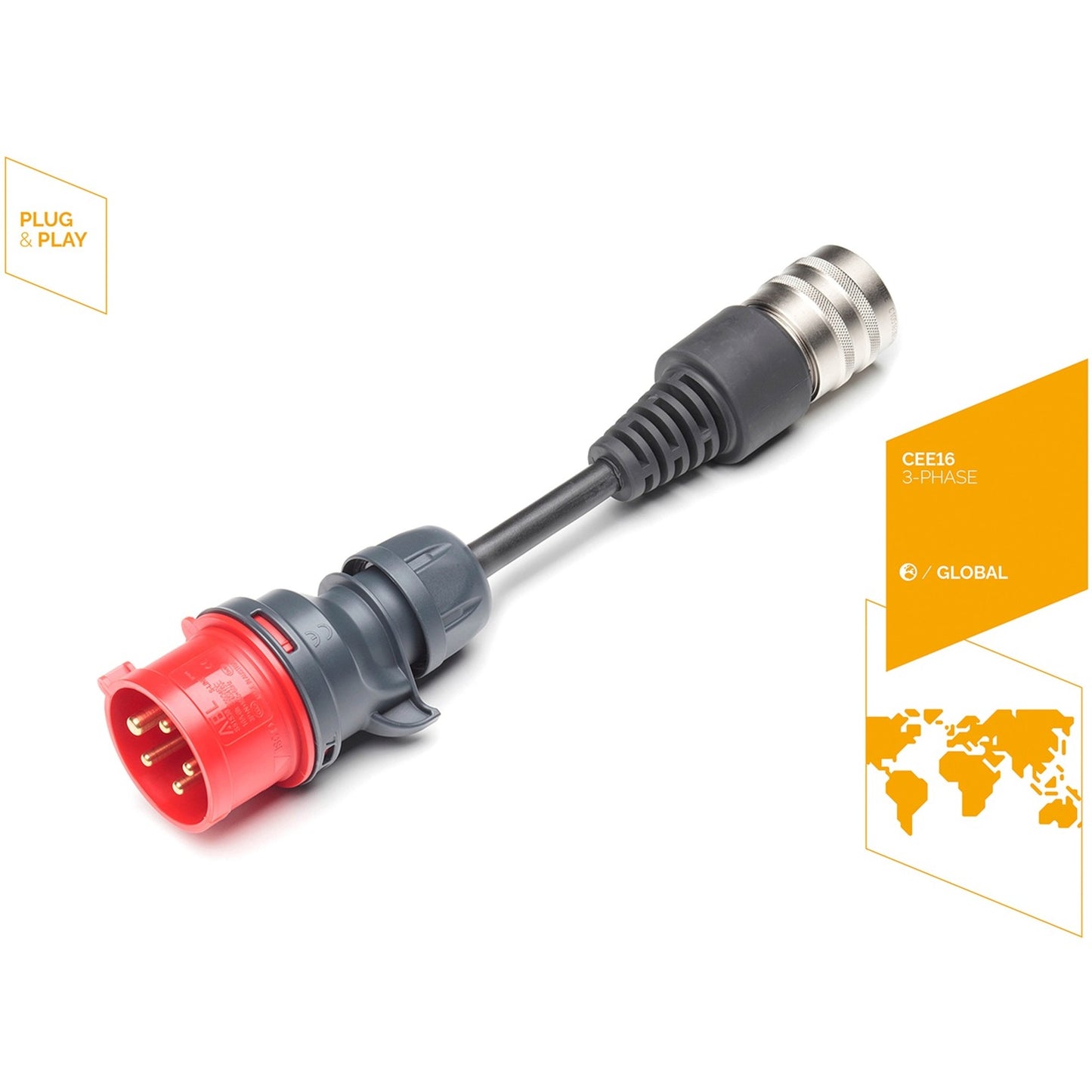 Juice Technology Sicherheitsadapter JUICE CONNECTOR, CEE16 / 400V, 3-phasig (rot, für JUICE BOOSTER 2)