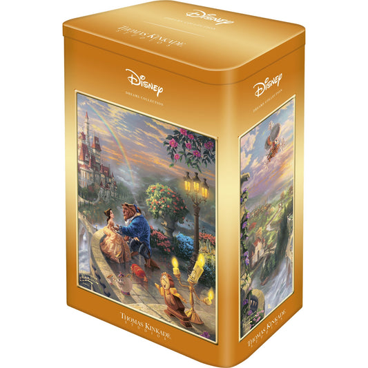 Schmidt Spiele Thomas Kinkade Studios: Disney - Beauty and the Beast in der Nostalgie Metalldose (500 Teile)