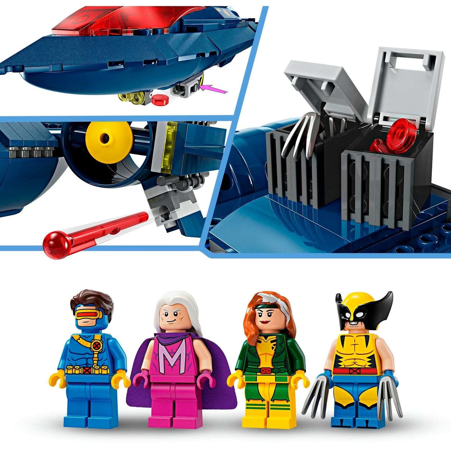 LEGO 76281 Marvel Super Heroes X-Jet der X-Men, Konstruktionsspielzeug