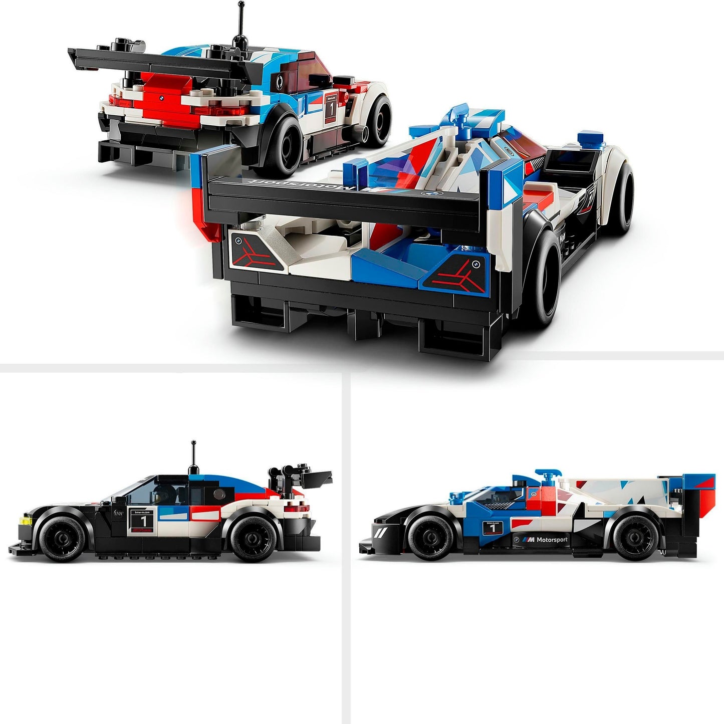 LEGO 76922 Speed Champions BMW M4 GT3 & BMW M Hybrid V8 Rennwagen, Konstruktionsspielzeug