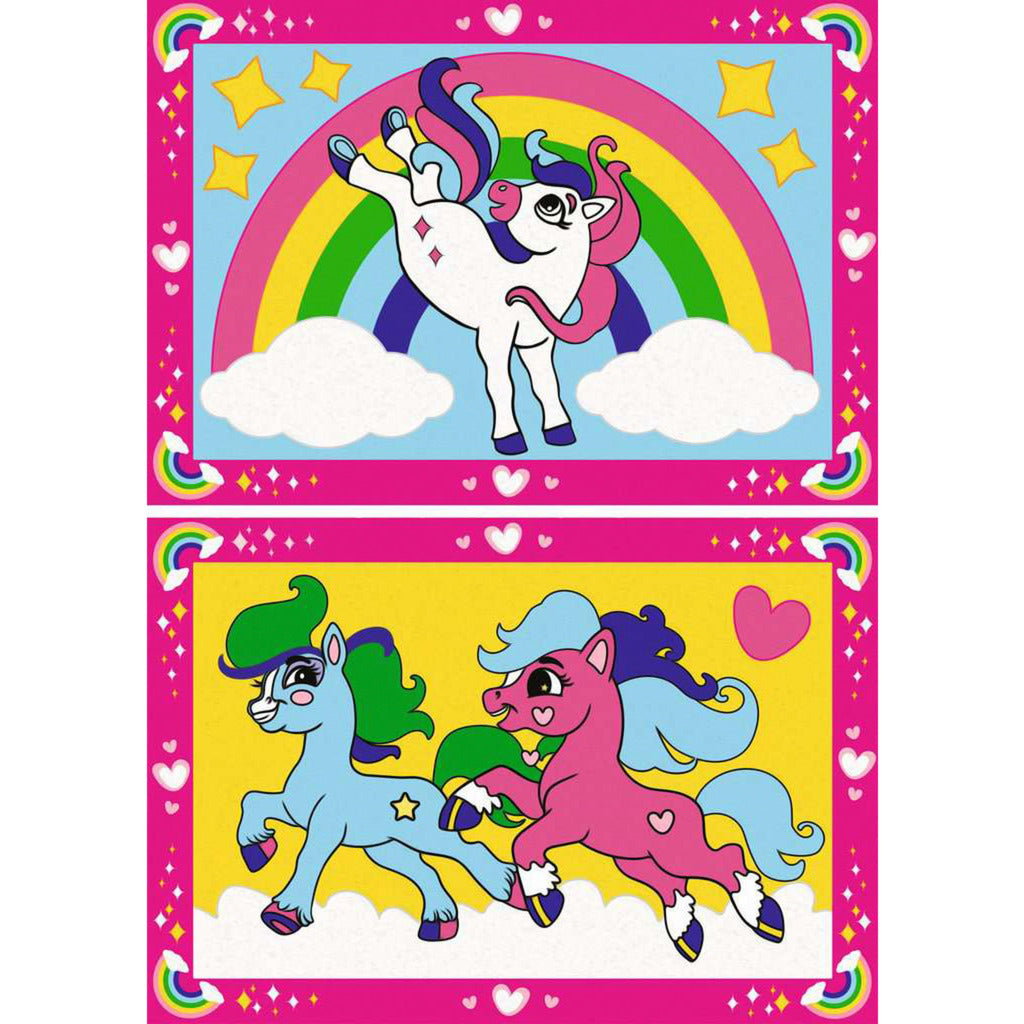 CreArt Junior - Zauberponys mit Regenbogen, Malen