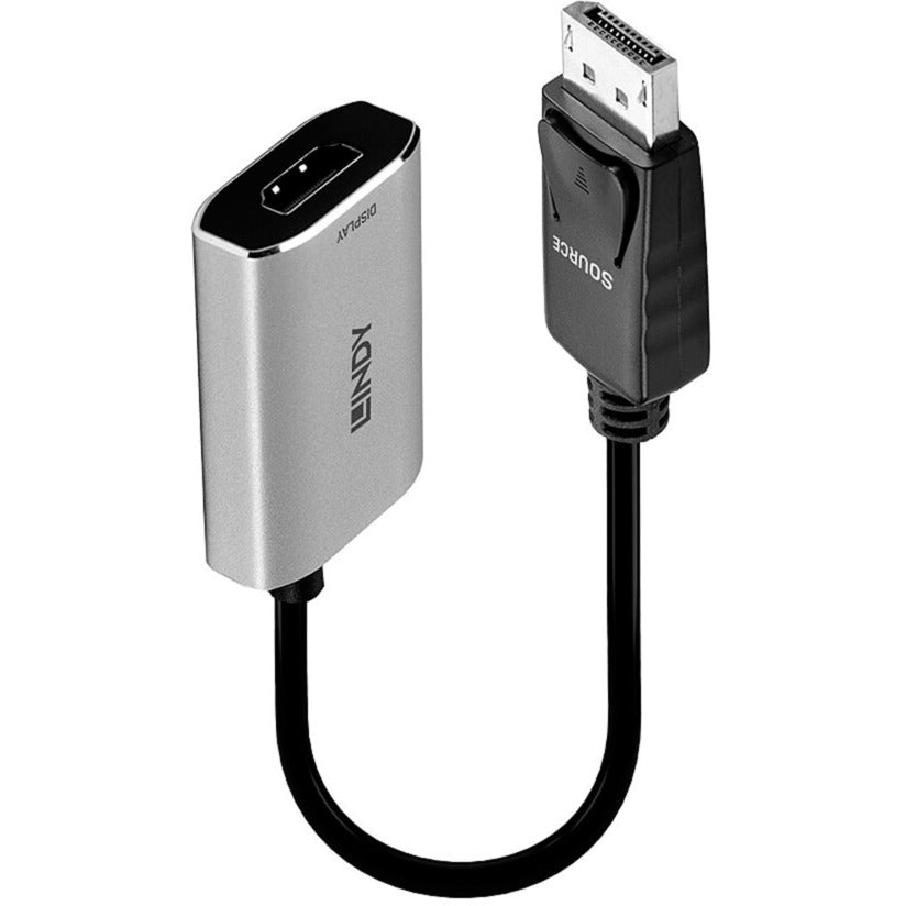 Lindy Konverter DisplayPort 1.4 > HDMI 8K (schwarz/grau, 11cm)