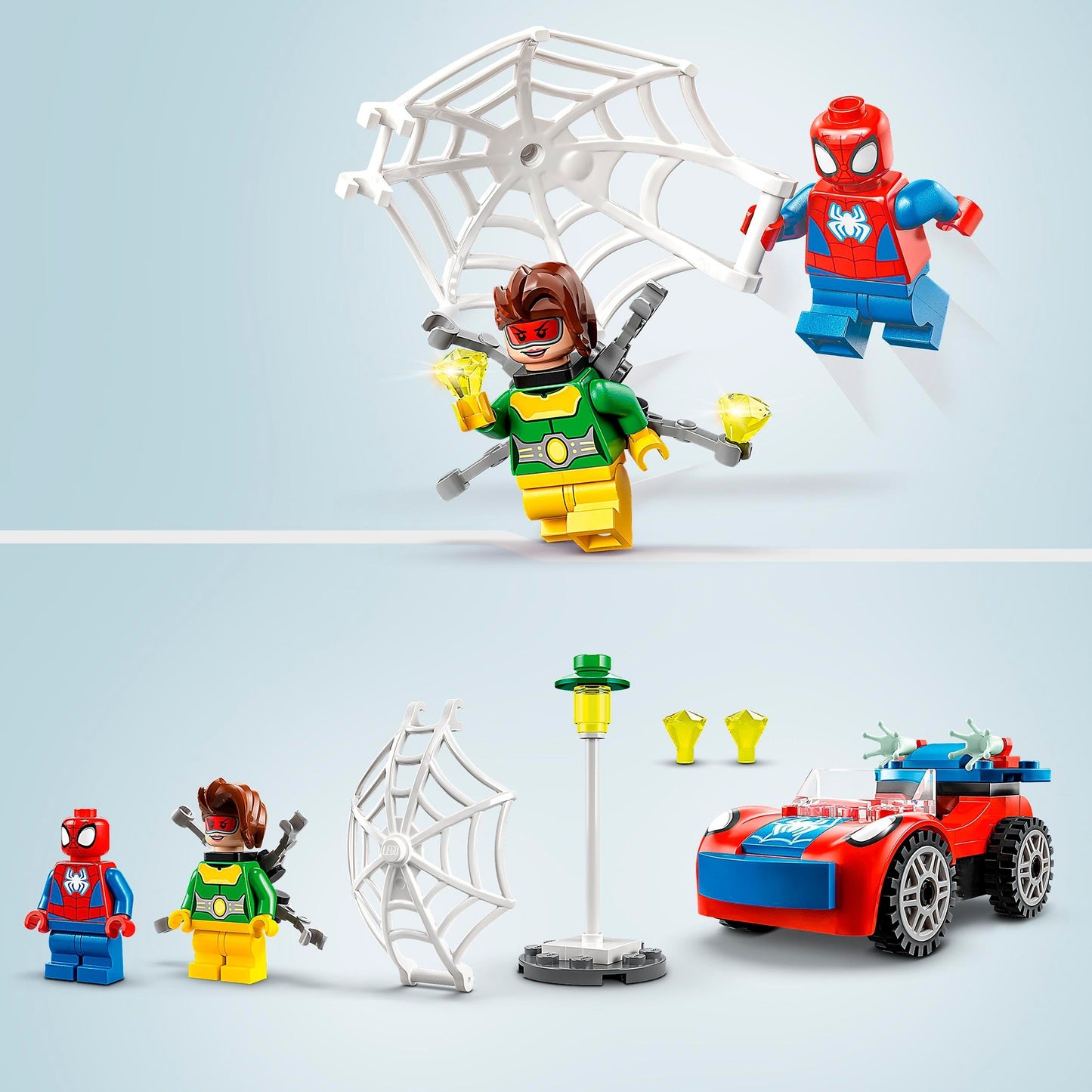 LEGO 10789 Marvel Spidey und seine Super-Freunde Spider-Mans Auto und Doc Ock, Konstruktionsspielzeug