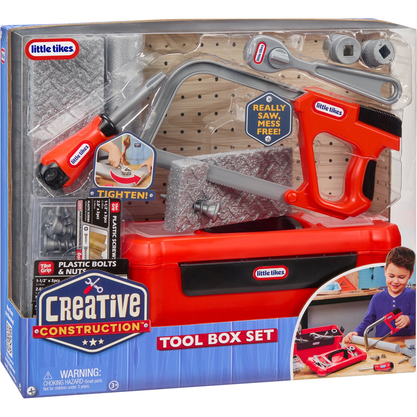 Little Tikes Creative Construction - Werkzeugkasten-Set, Kinderwerkzeug