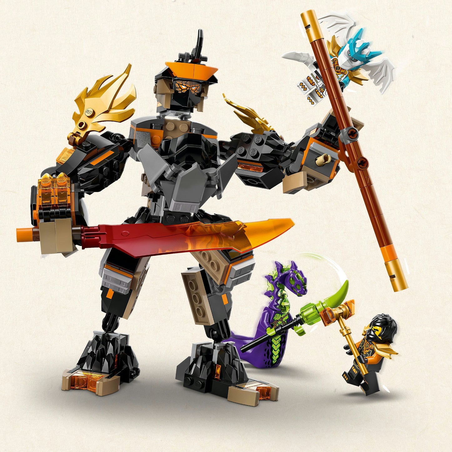 71854 Ninjago Coles Action-Mech und Drachen-Zane, Konstruktionsspielzeug