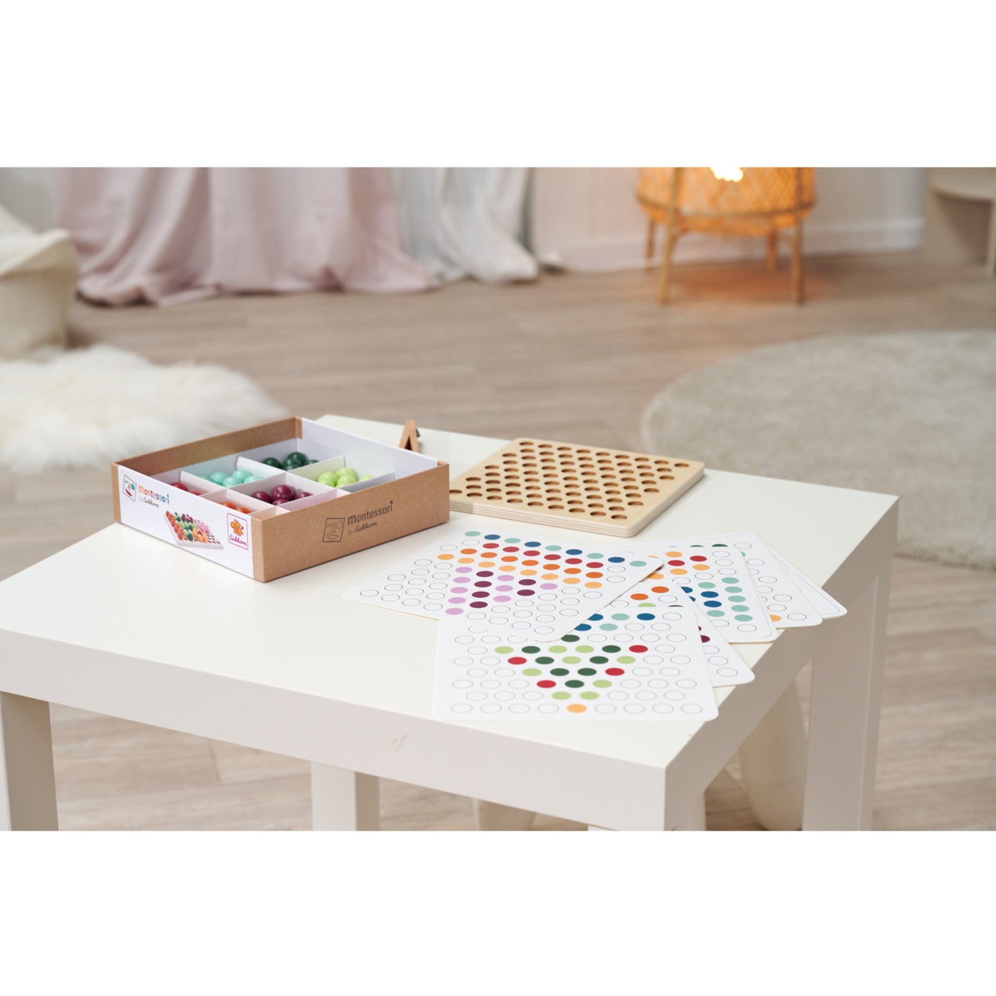 Montessori Sortierperlen, Geschicklichkeitsspiel