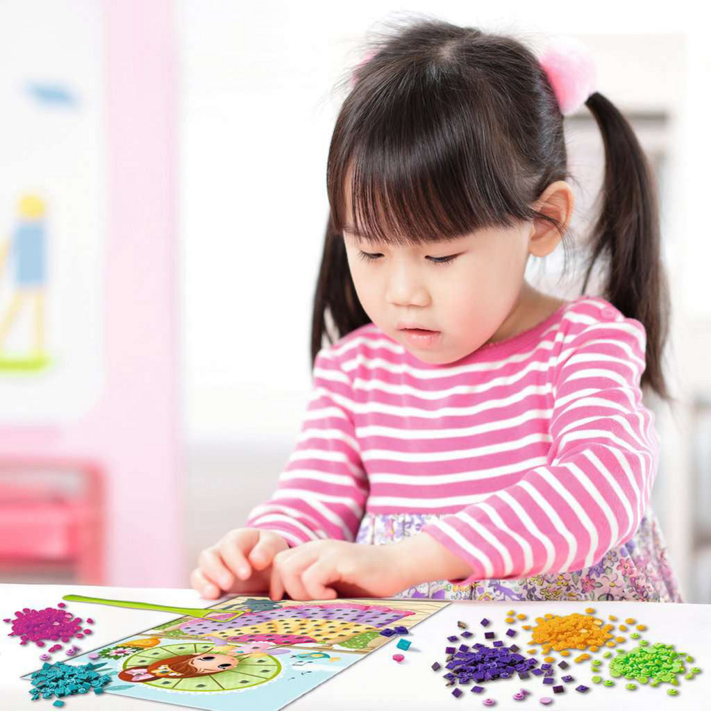 BeCreative - Bastelset DIY Mosaik Prinzessinnen, Basteln
