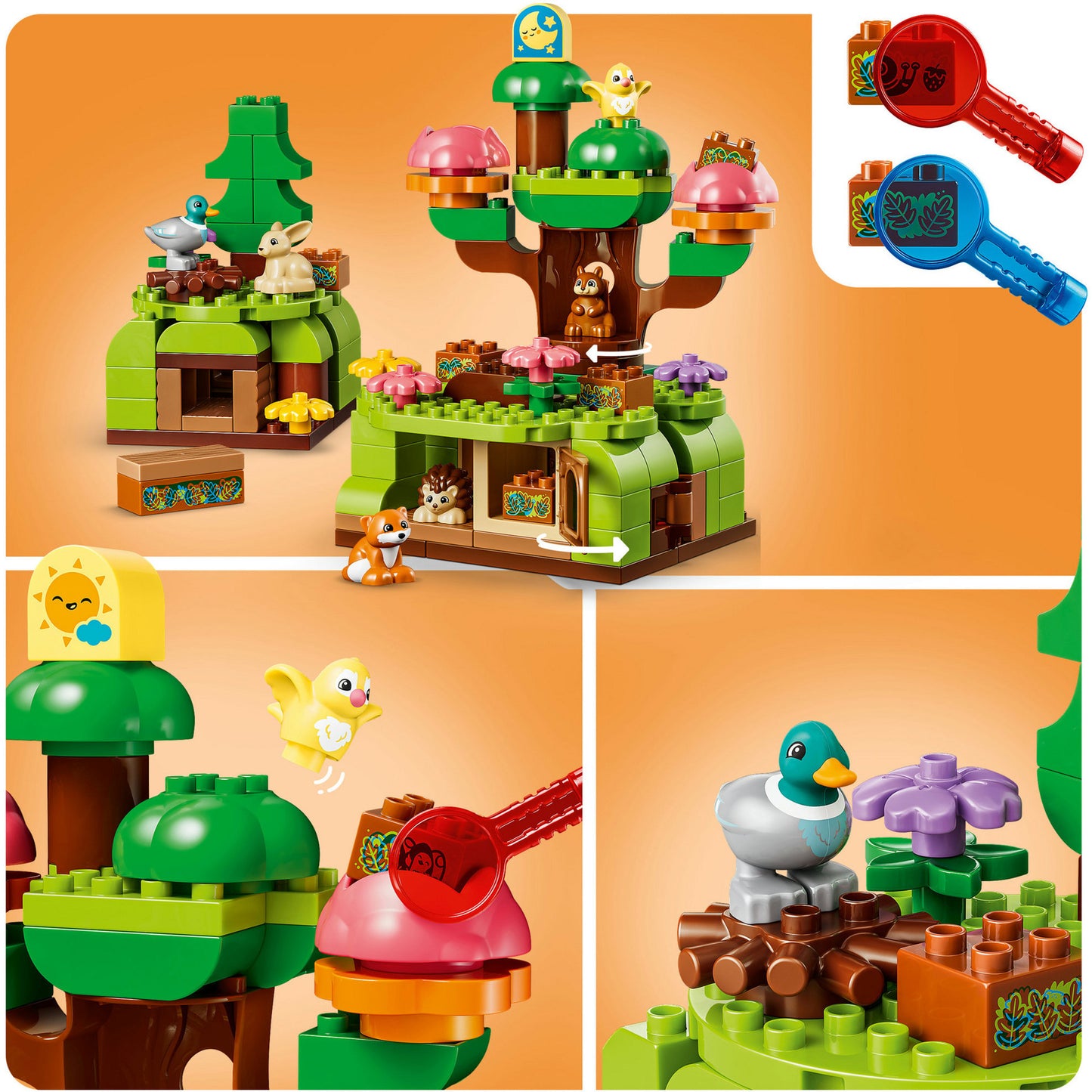 10480 DUPLO Town Wald mit wilden Tieren, Konstruktionsspielzeug