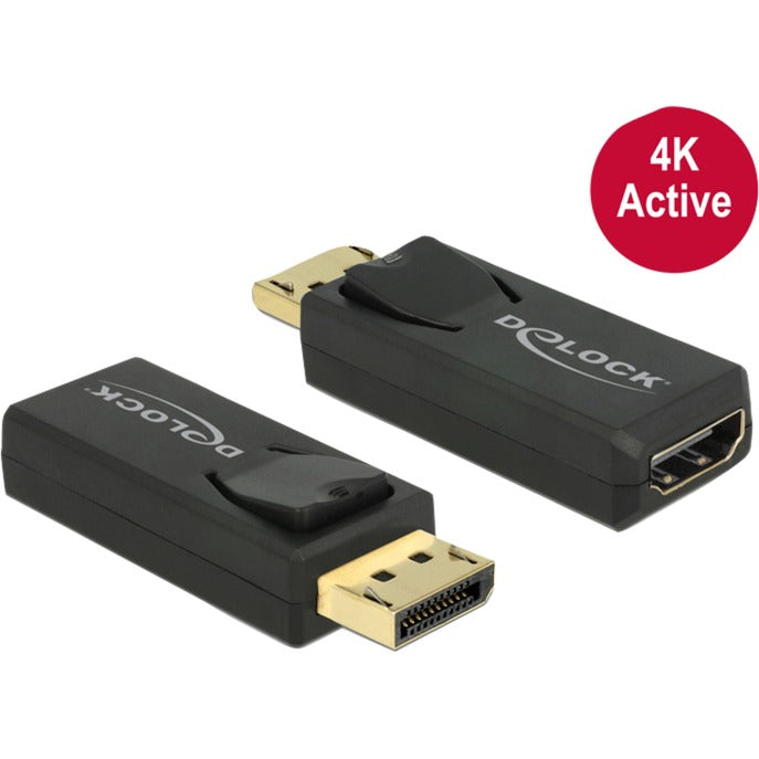 DeLOCK Adapter DisplayPort 1.2 auf HDMI (schwarz)