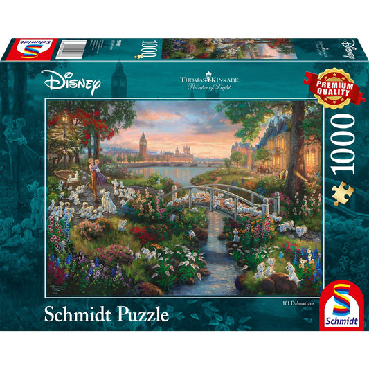 Schmidt Spiele Thomas Kinkade Studios: Painter of Light - Disney 101 Dalmatiner (1000 Teile)