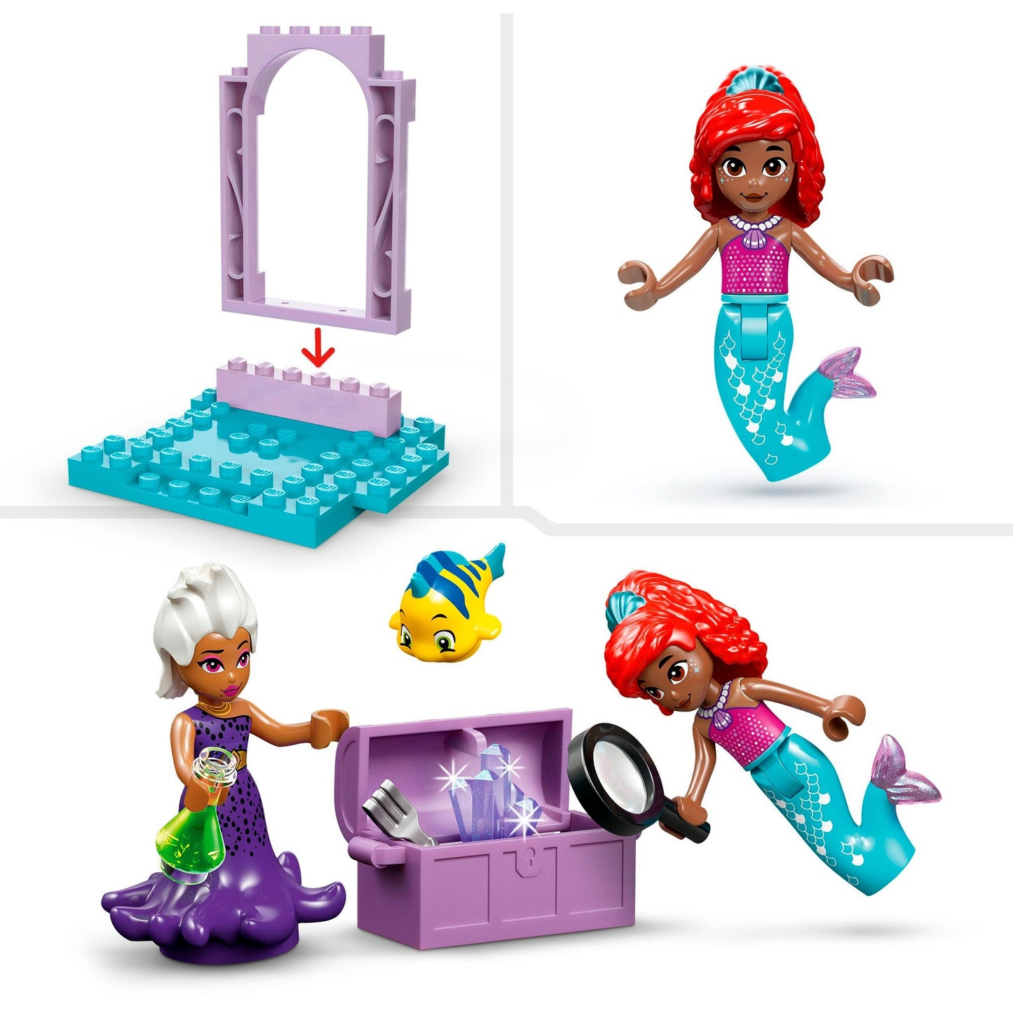 LEGO 43254 Disney Princess Arielles Kristallhöhle, Konstruktionsspielzeug