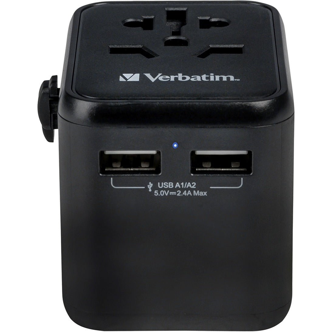 Verbatim Universal-Reiseadapter UTA-01 (schwarz, 2x USB-A)