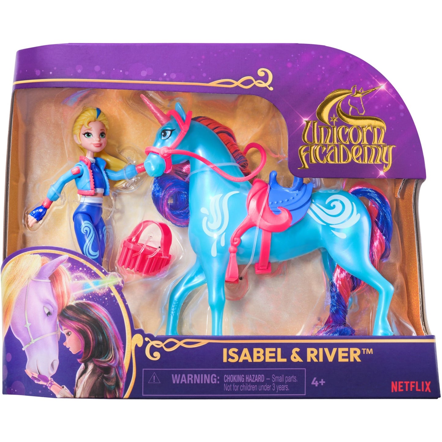 Spinmaster Unicorn Academy - Isabel und Einhorn River Set