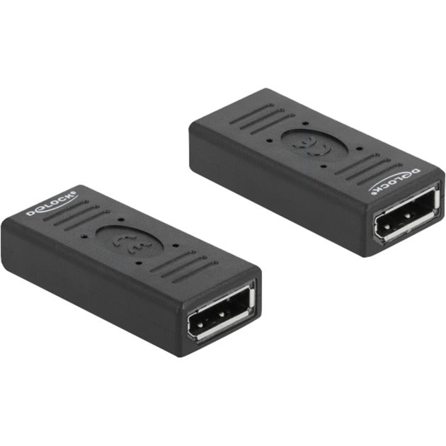 DeLOCK DisplayPort 1.2 Adapter Buchse > Buchse Gender Changer (schwarz, mit Pin 20)