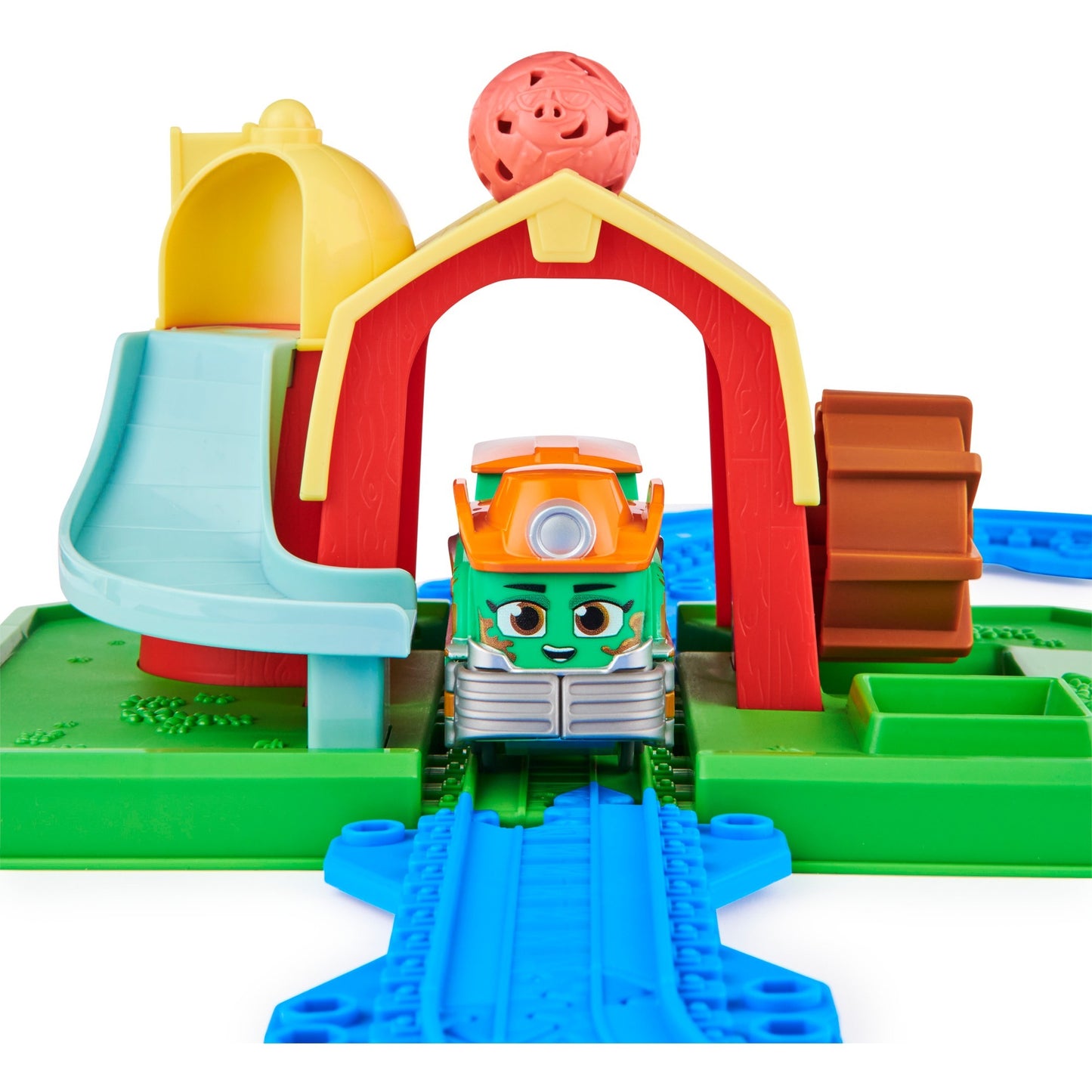 Spin Master Mighty Express Farmbahnhof Spielset mit Farm-Frieda, Spielfahrzeug