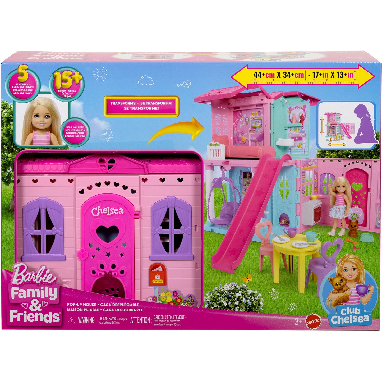 Barbie aufklappbares Chelsea Pop-Up-Haus, Spielgebäude