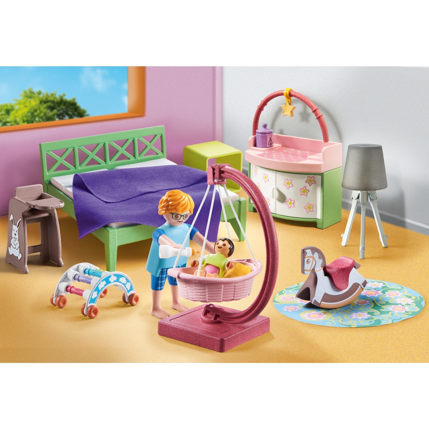 PLAYMOBIL 71609 My Life Schlafzimmer mit Babyspielecke, Konstruktionsspielzeug