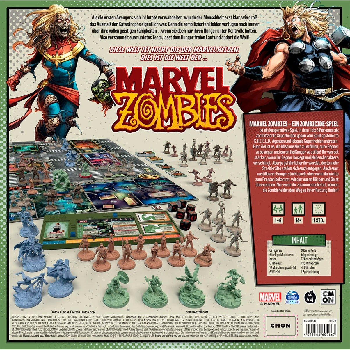 Asmodee Marvel Zombies: Ein Zombicide-Spiel, Brettspiel