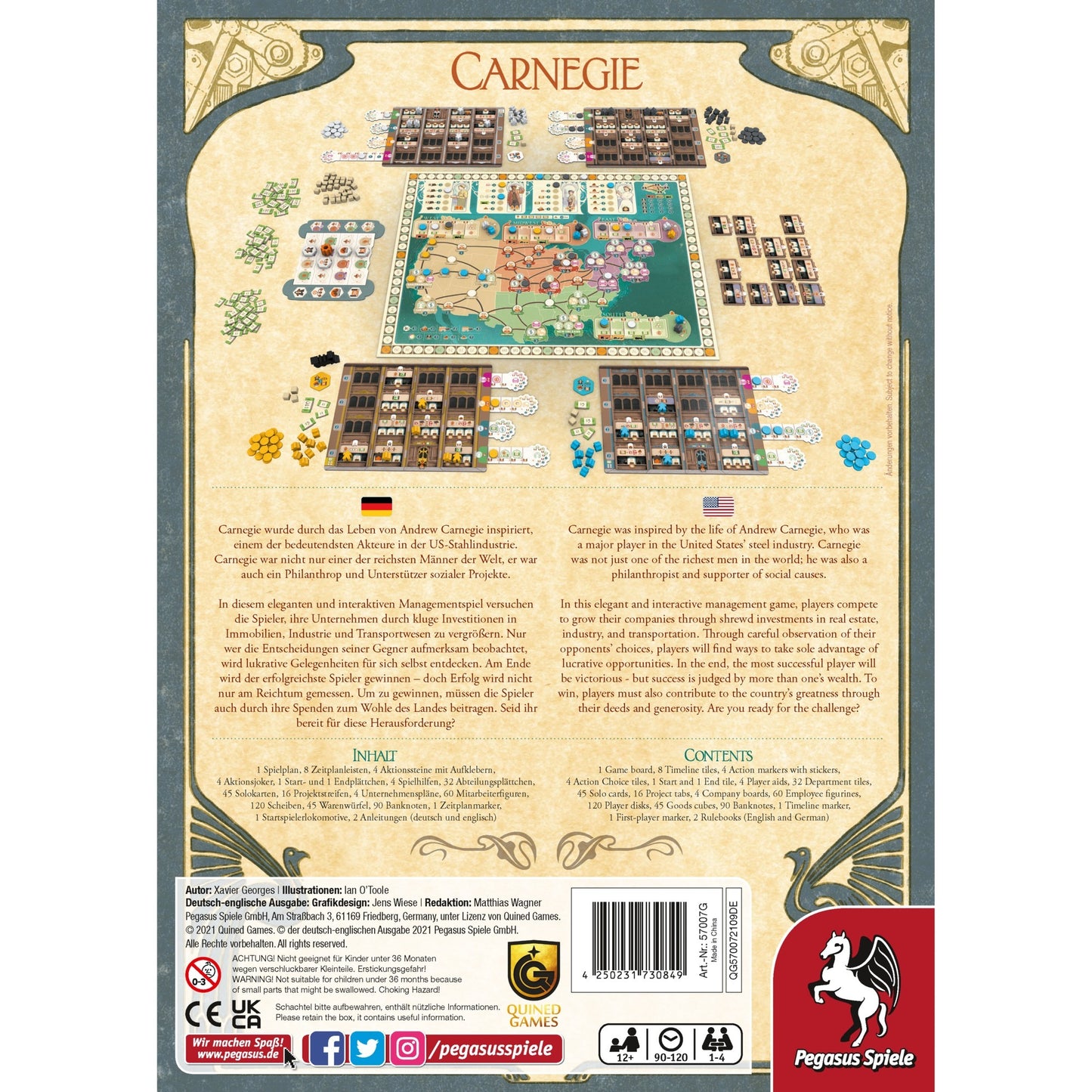 Pegasus Carnegie, Brettspiel