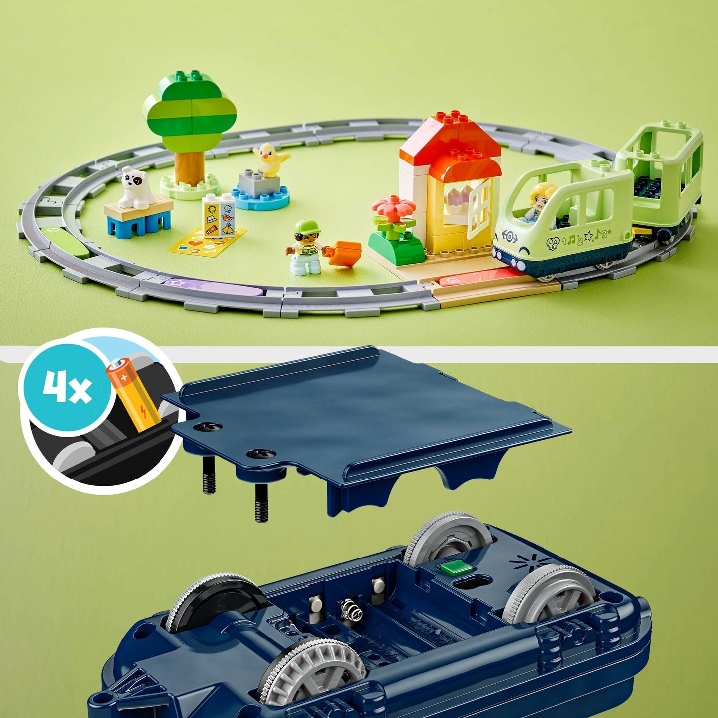 10427 DUPLO Town Interaktive Abenteuer-Eisenbahn, Konstruktionsspielzeug
