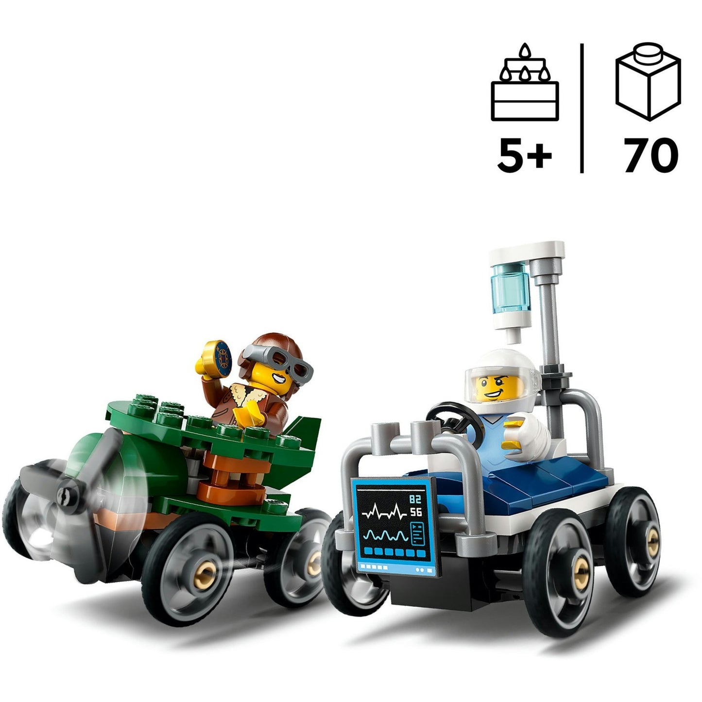 60459 City Flugzeug vs. Krankenhausbett, Konstruktionsspielzeug