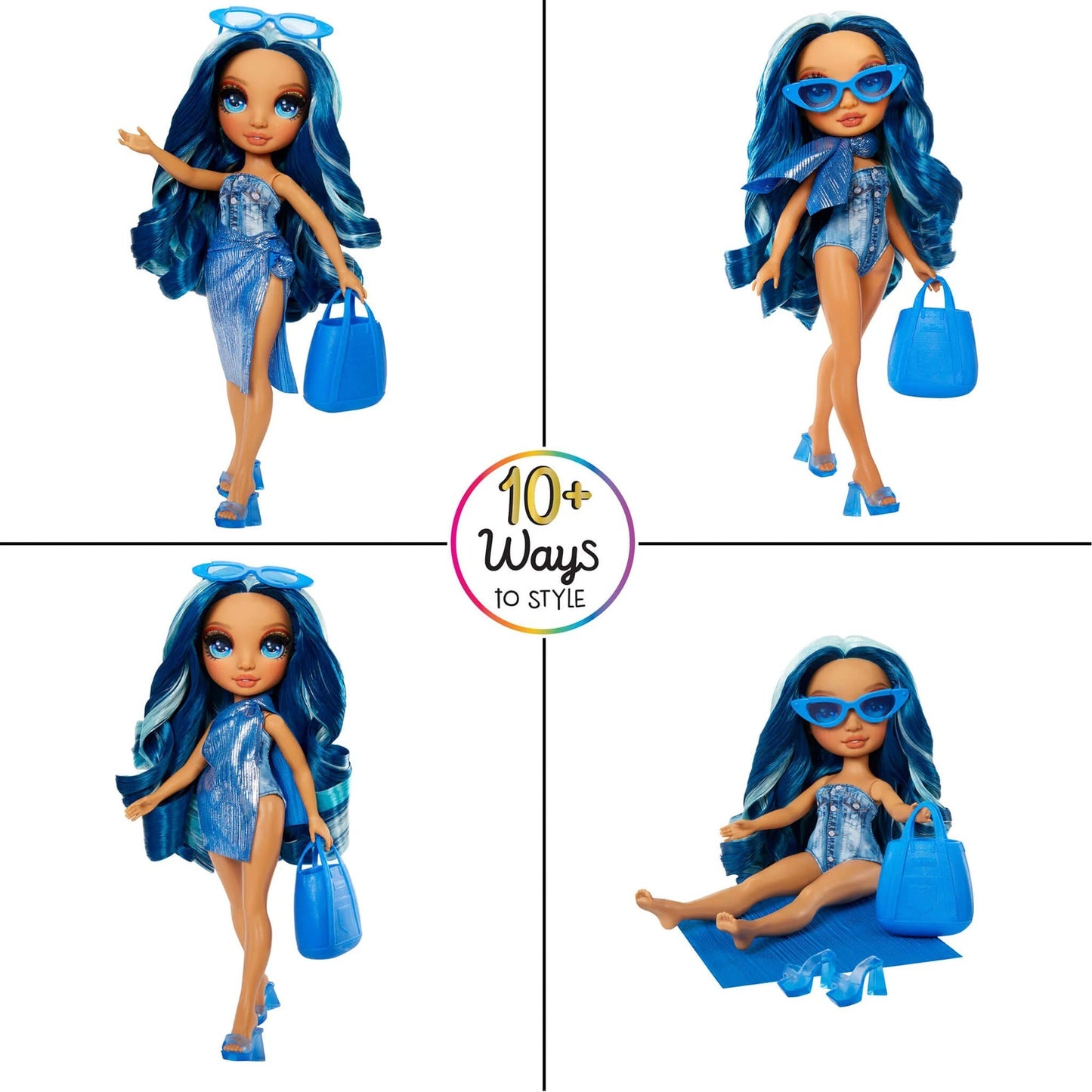 MGA Entertainment Rainbow High Swim & Style - Skyler (Blue)