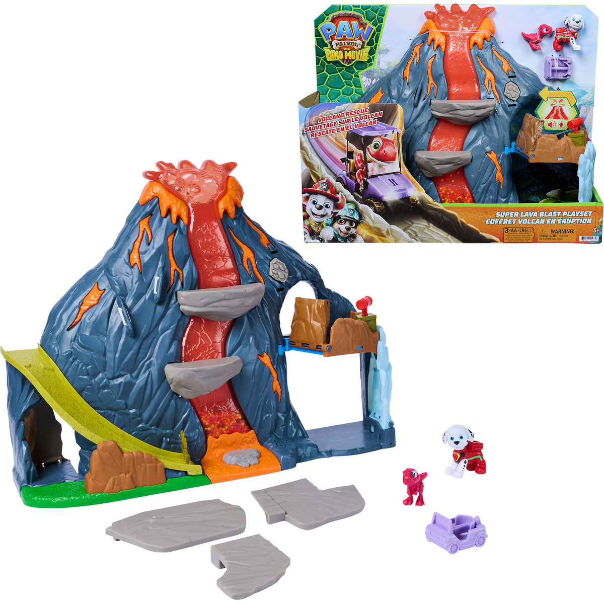 Paw Patrol: Der Dino Film - Super-Lava-Blast Vulkan-Spielset, Spielfigur