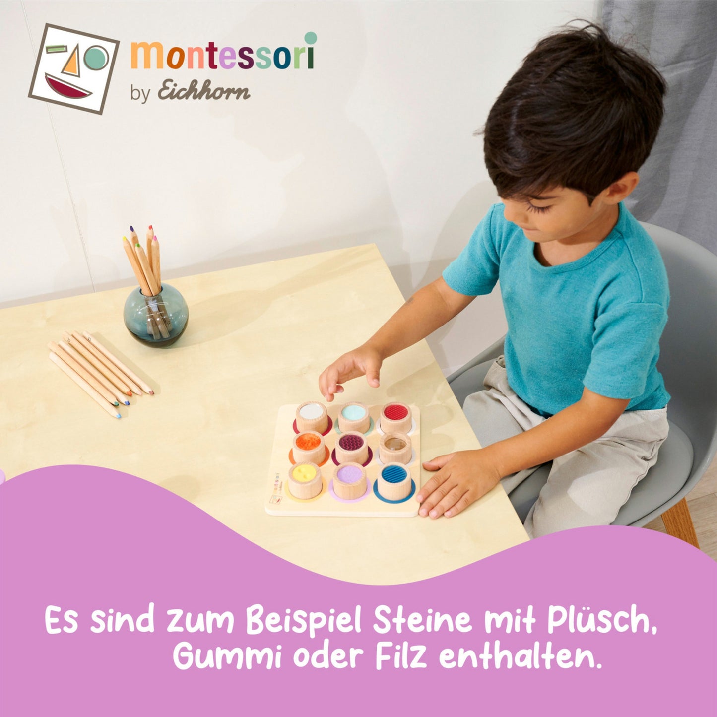 Montessori Fühlbrett, Geschicklichkeitsspiel