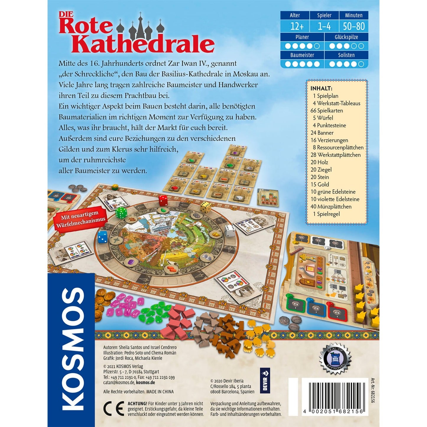 KOSMOS Die Rote Kathedrale, Brettspiel