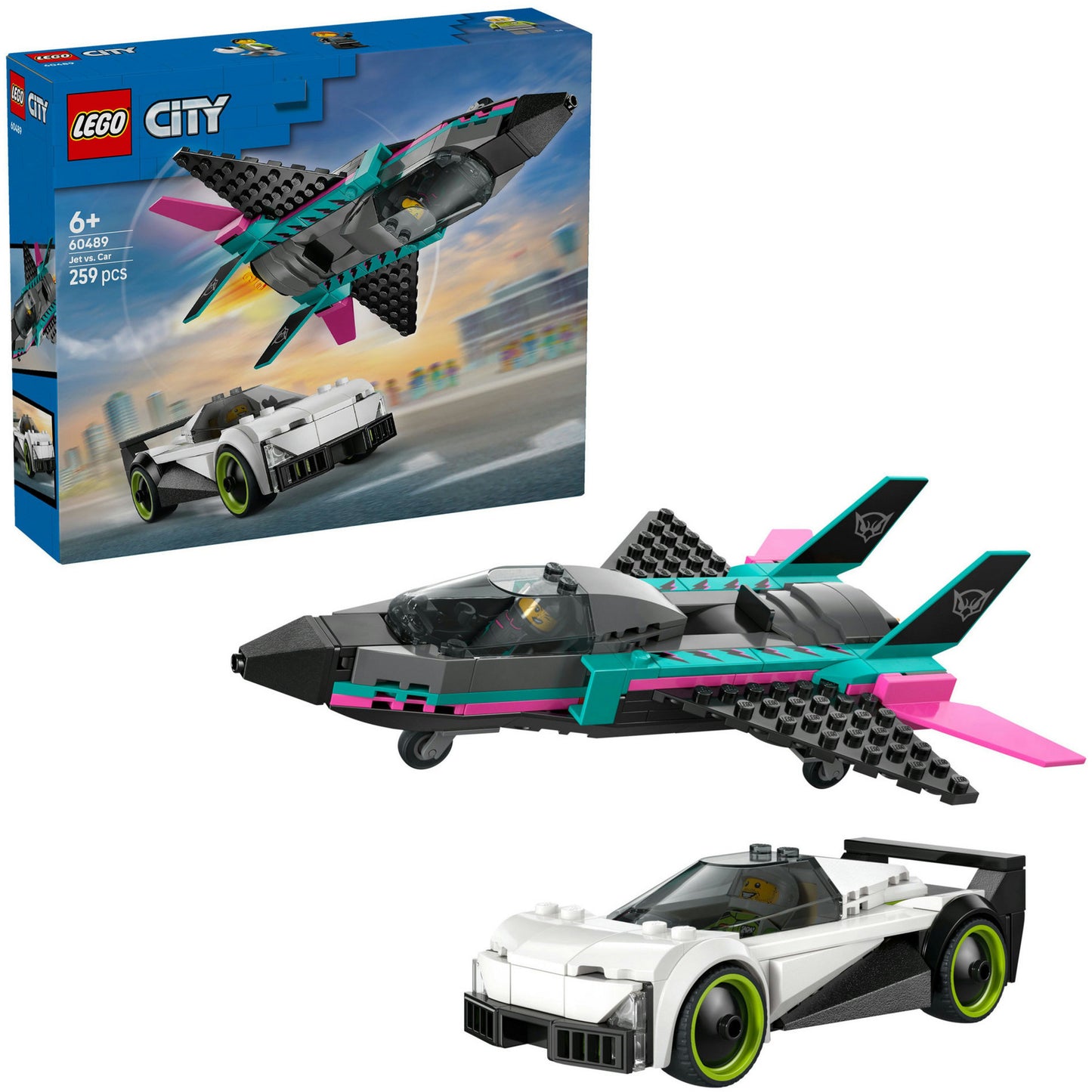60489 City Düsenflieger vs. Rennauto, Konstruktionsspielzeug