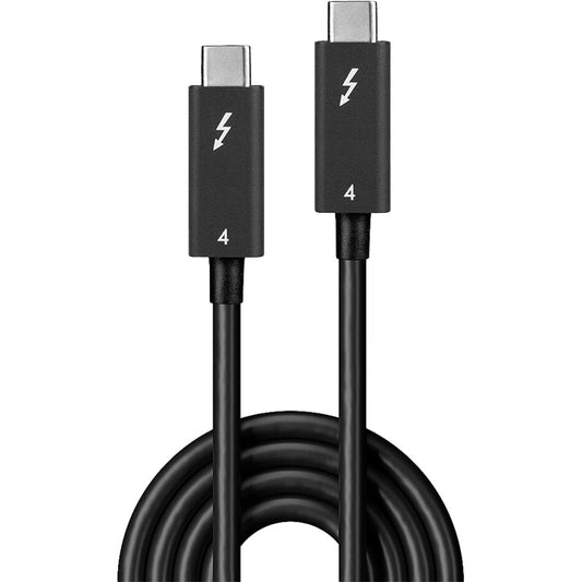 Lindy Thunderbolt 4 Kabel, 40 Gbit/s (schwarz, 2 Meter)