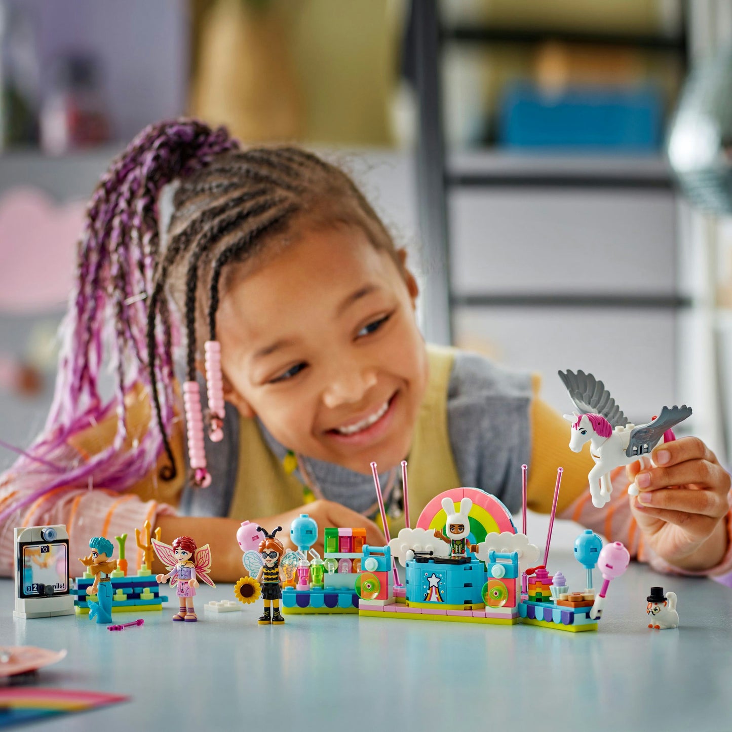 42661 Friends Kostümparty mit Einhorn und Fee, Konstruktionsspielzeug