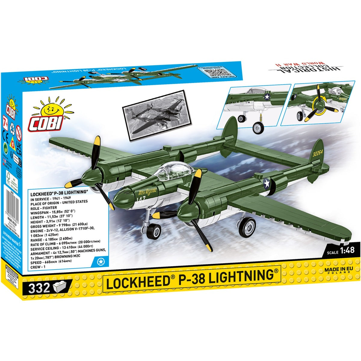 Lockheed P-38 Lightning, Konstruktionsspielzeug