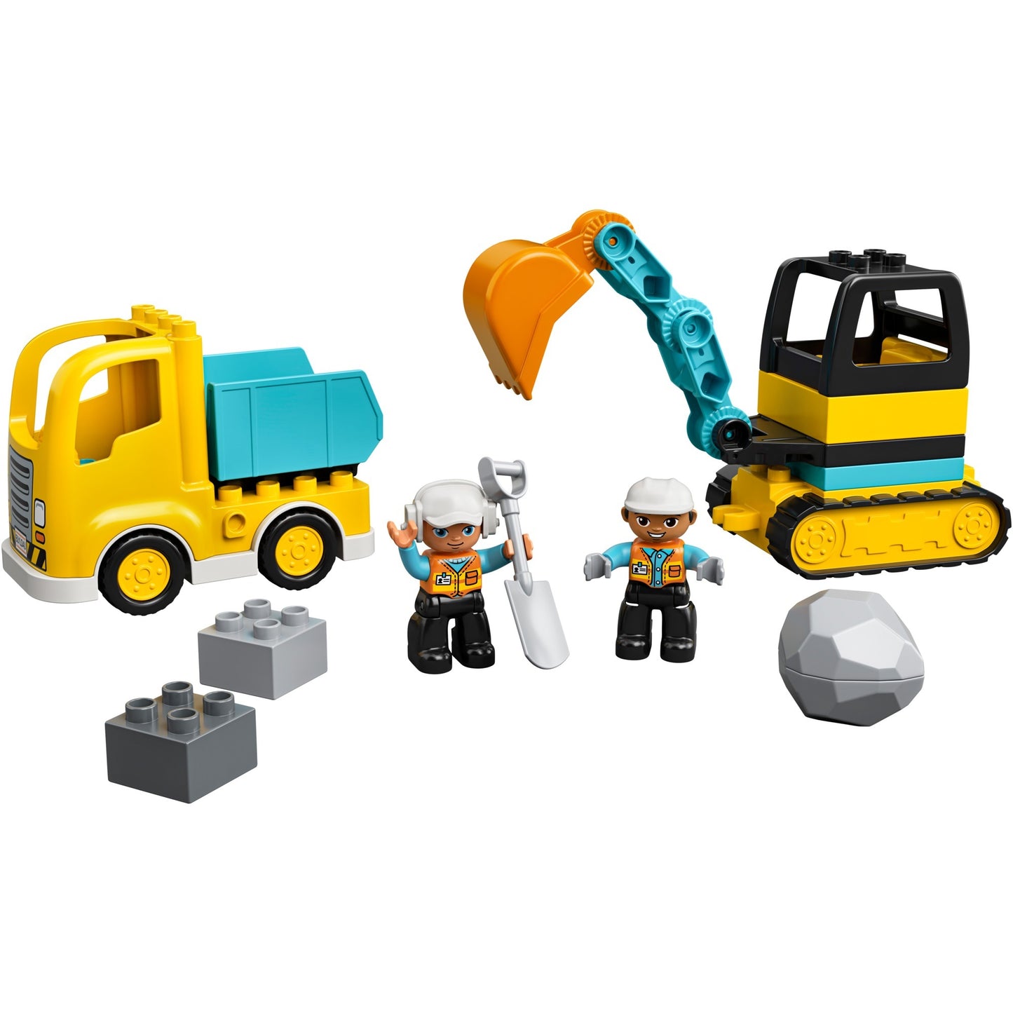 LEGO 10931 DUPLO Bagger und Laster, Konstruktionsspielzeug