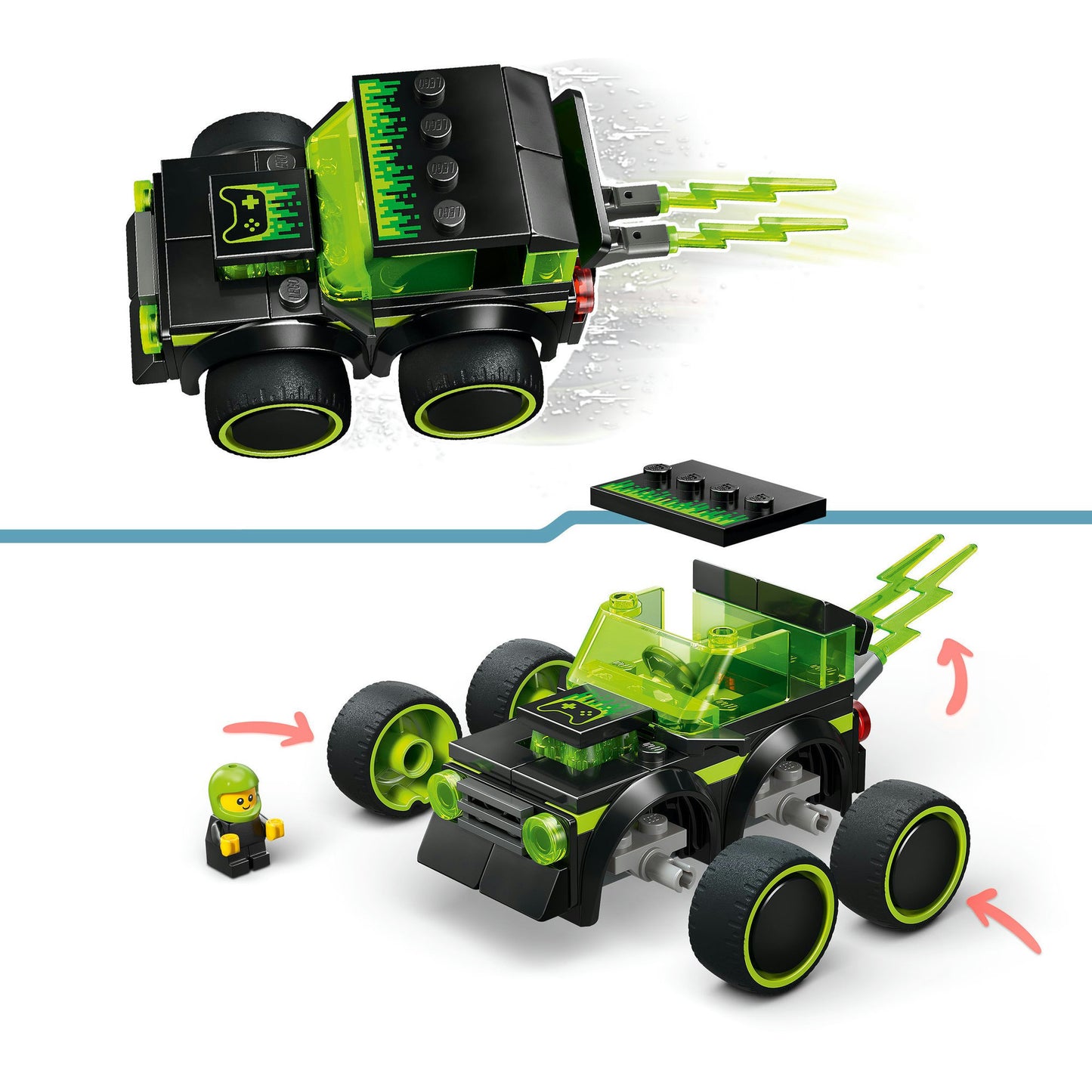 60484 City Coole Flitzer - Gaming-Rennauto, Konstruktionsspielzeug