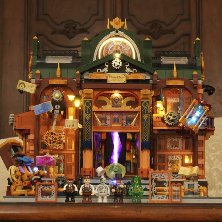 Steampunk Time Rift Bibliothek, Konstruktionsspielzeug