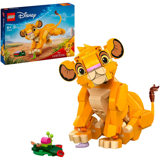 LEGO 43243 Disney Classic Simba, das Löwenjunge des Königs, Konstruktionsspielzeug