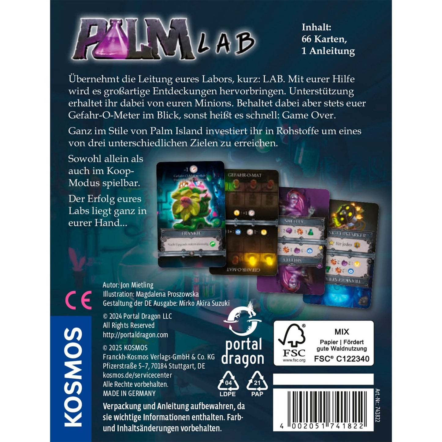 Palm Lab, Kartenspiel