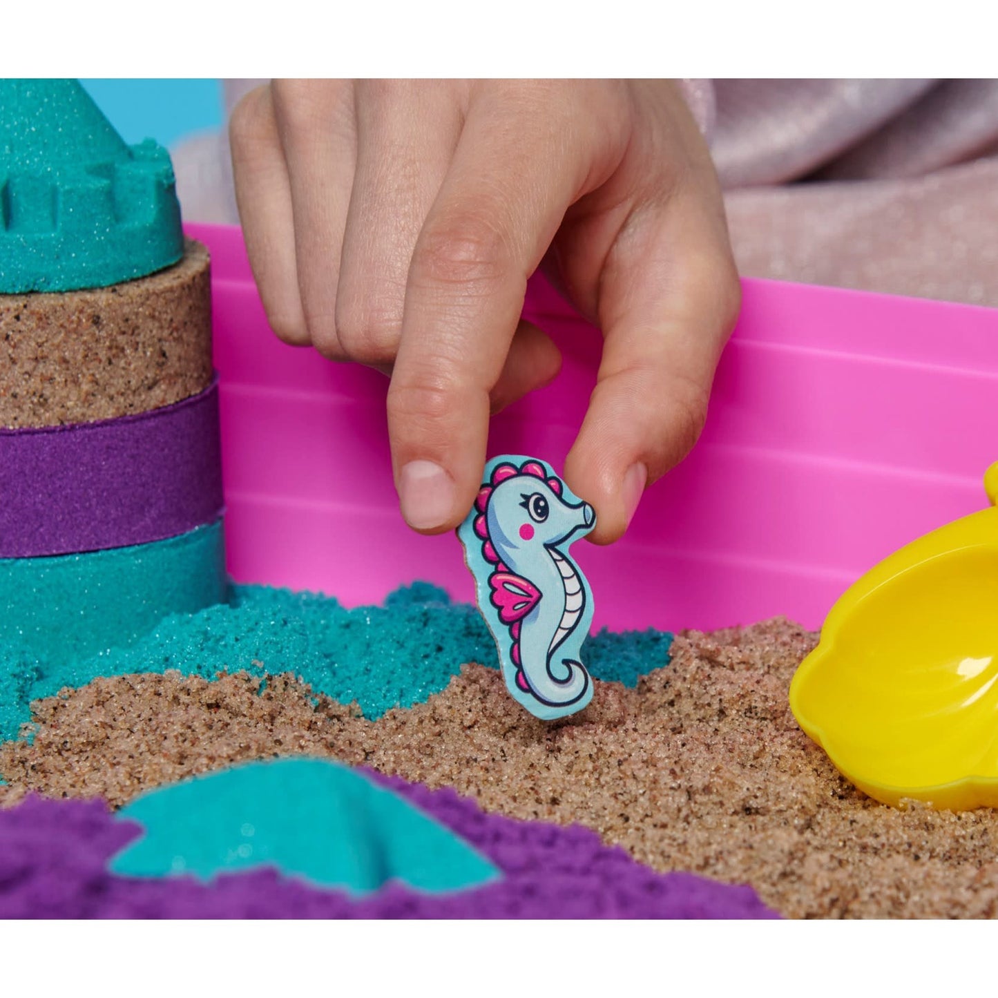 Spin Master Kinetic Sand - Meerjungfrauen Koffer, Spielsand