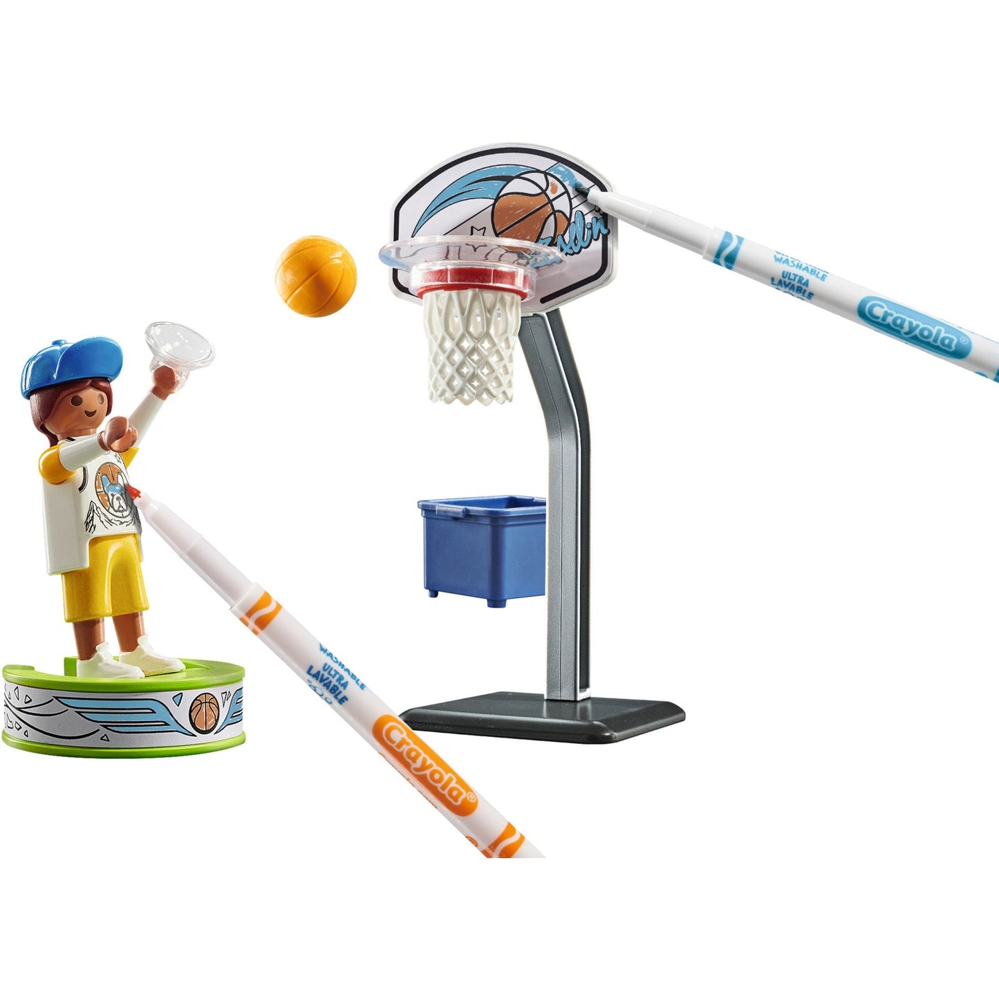 PLAYMOBIL 71516 Color Basketballspieler, Konstruktionsspielzeug