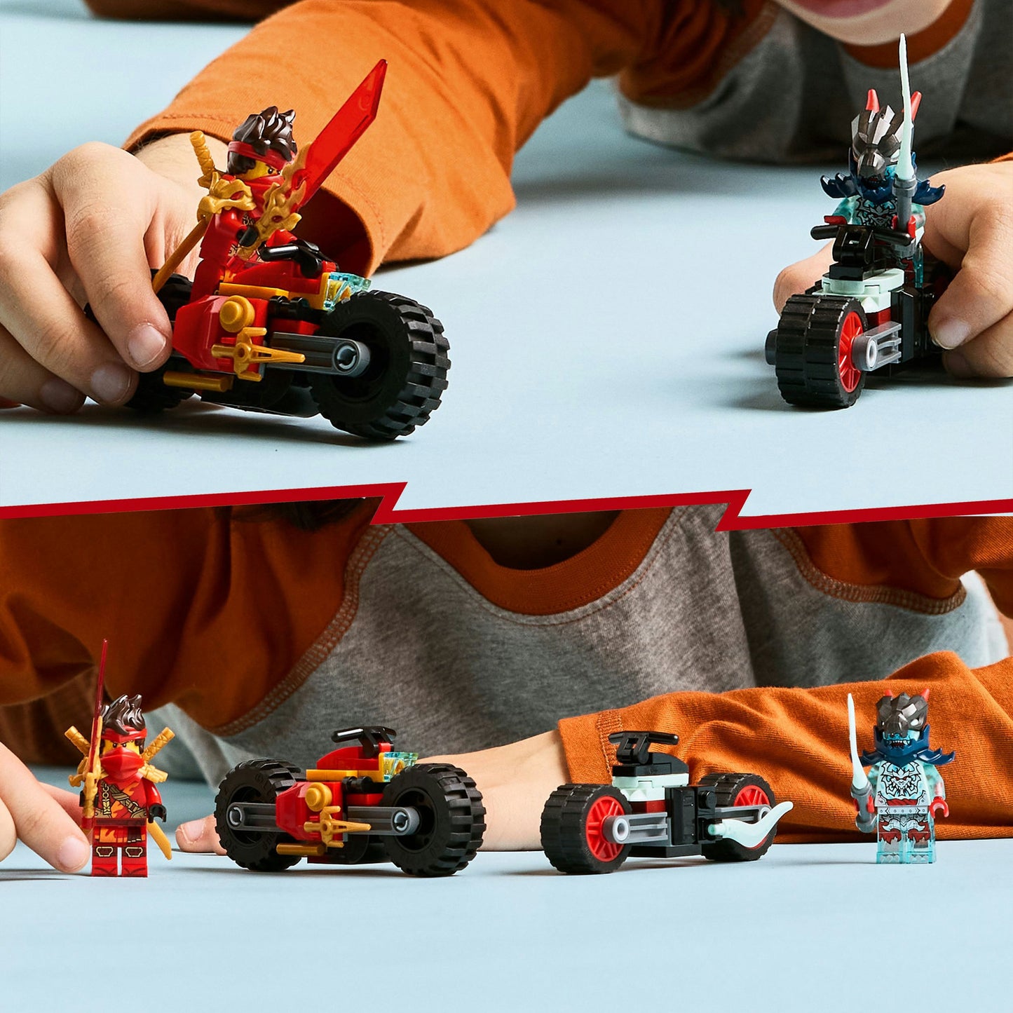 71838 Ninjago Kais Motorradrennen, Konstruktionsspielzeug