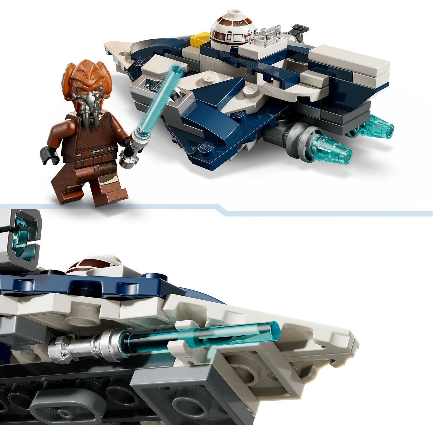 75400 Star Wars Plo Koons Jedi Starfighter Microfighter, Konstruktionsspielzeug
