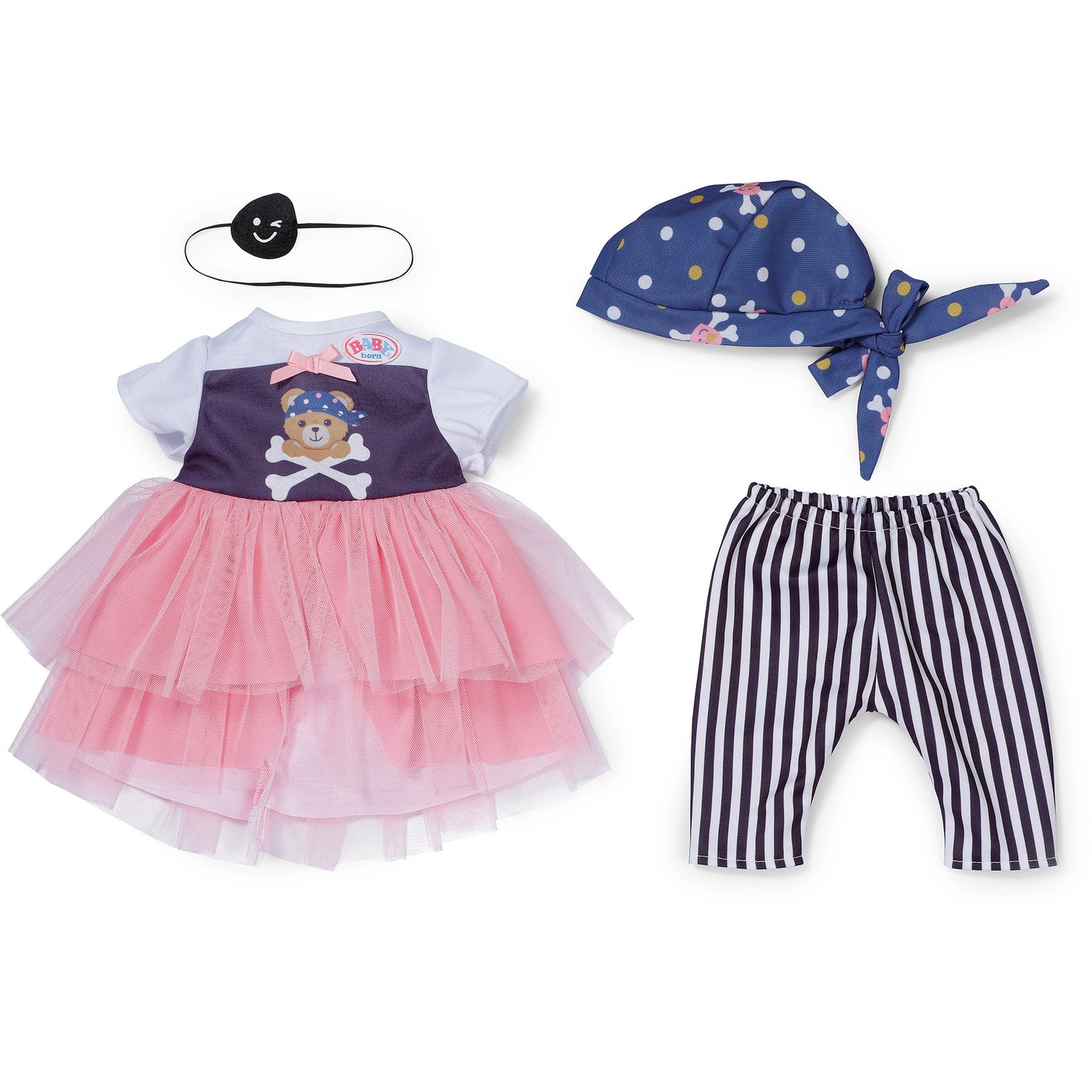 BABY born Piratenmädchen-Outfit 43cm, Puppenzubehör